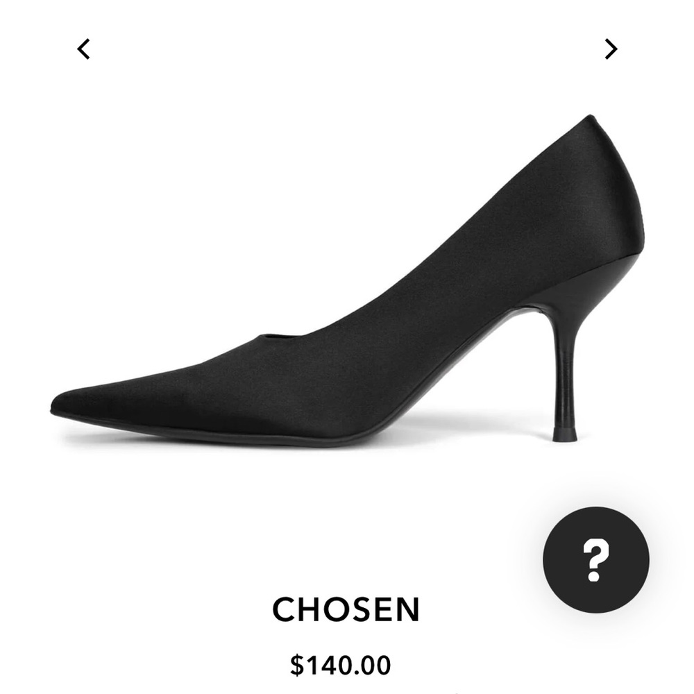 Jeffrey Campbell Black Satin Heels - size 11. Worn once - in like new condition